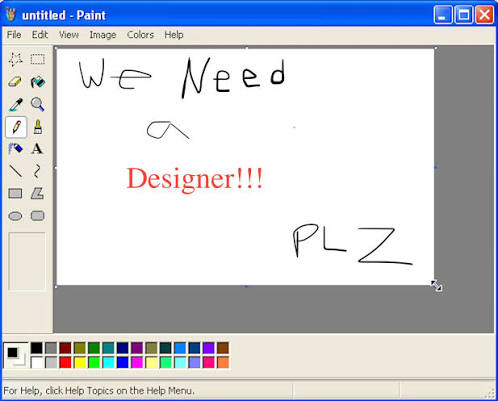 Microsoft Paint interface
